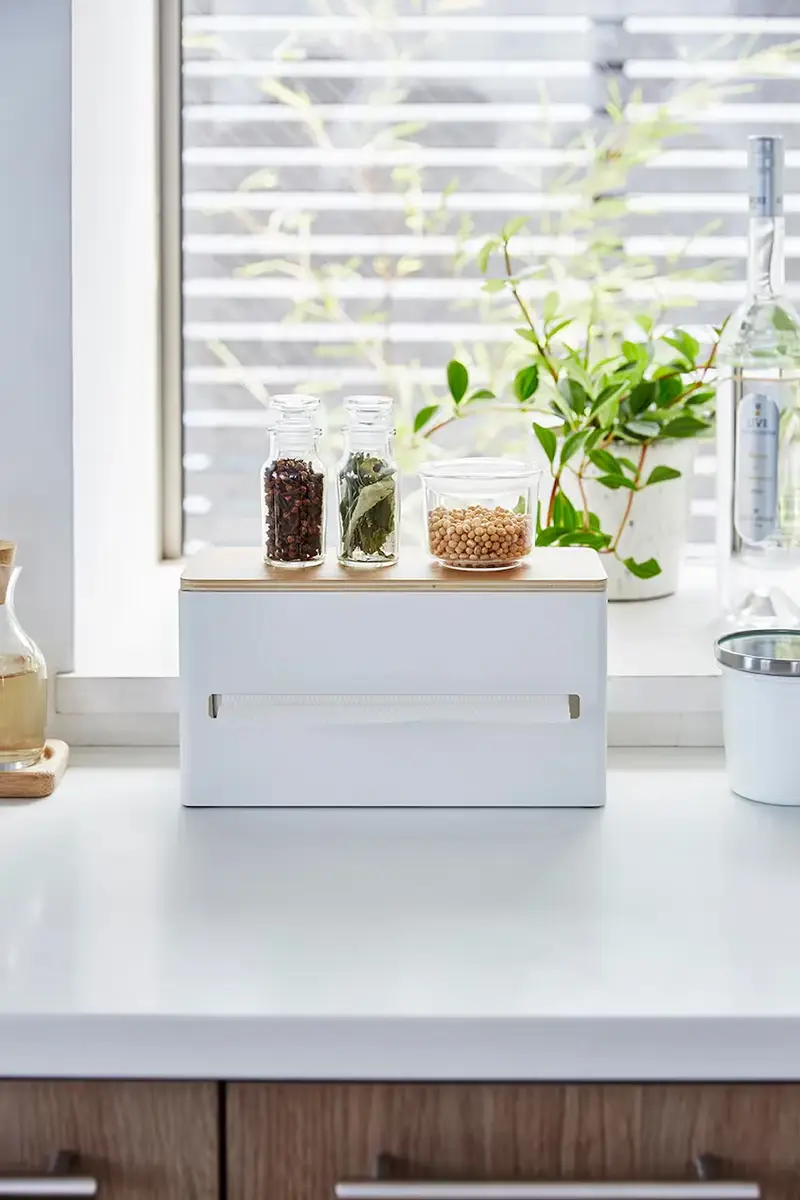 contenitore per fazzoletti Bianco miniatura 2