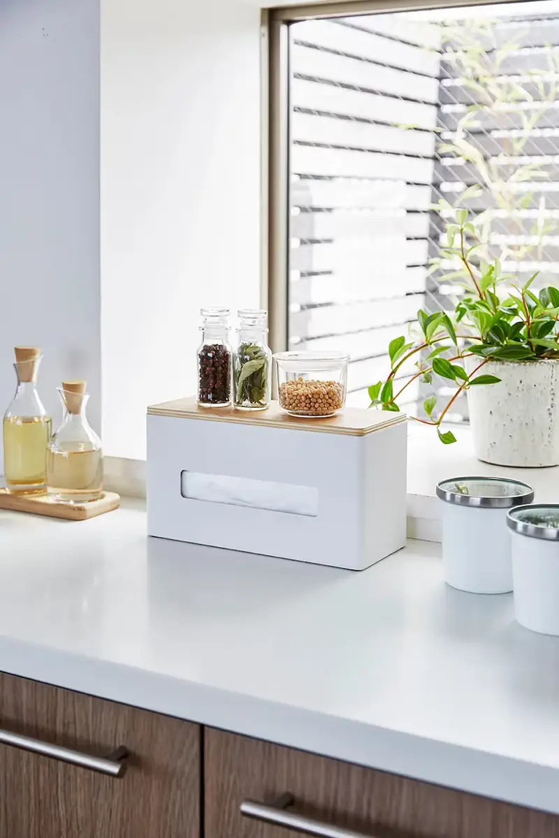 contenitore per fazzoletti Bianco miniatura 3