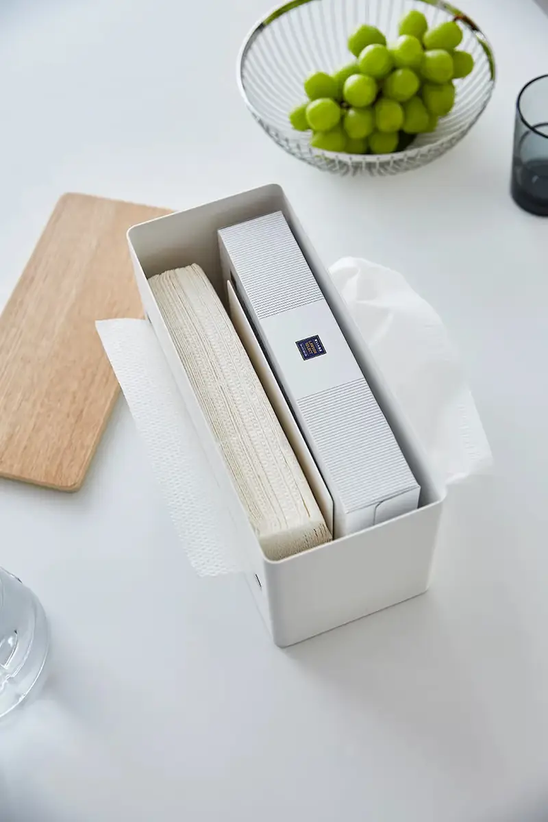 contenitore per fazzoletti Bianco miniatura 4