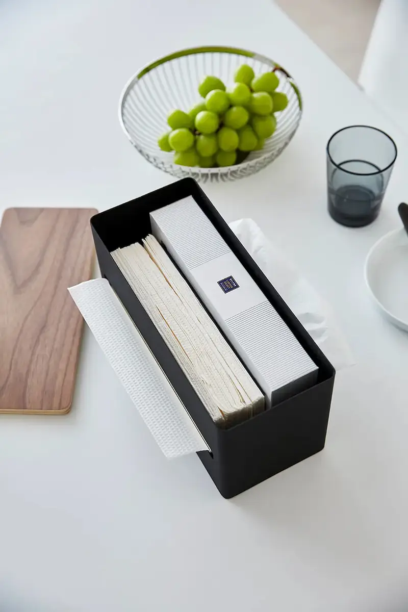 contenitore per fazzoletti Nero miniatura 4