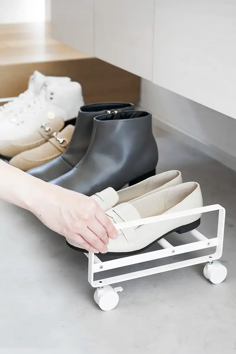 libreria su ruote Tower colore bianco miniatura 3