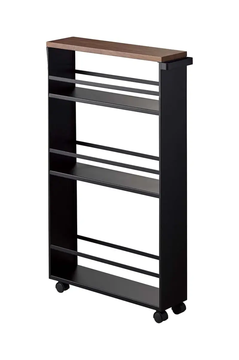 libreria su ruote Tower Nero