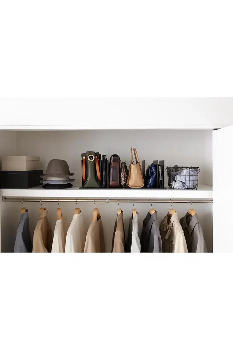 organizer per armadio Smart pacco da 2 colore nero miniatura 5