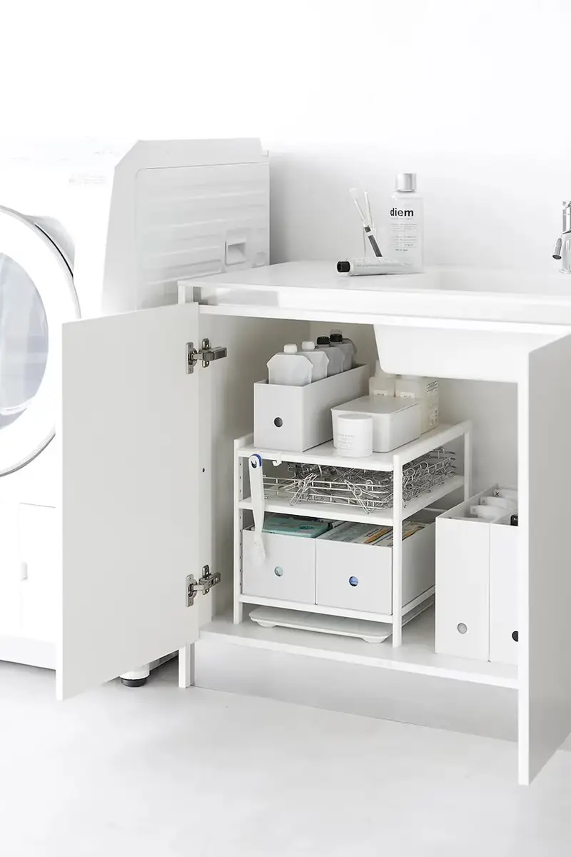 organizzatore sottolavello Tower 33 x 41, 5 x 34, 5 cm Bianco miniatura 2