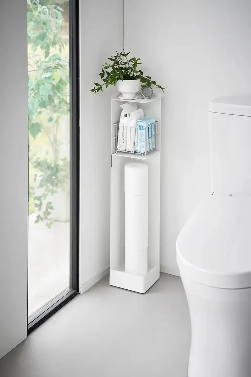 portacarta igienica Tower 80, 5 cm colore bianco miniatura 2