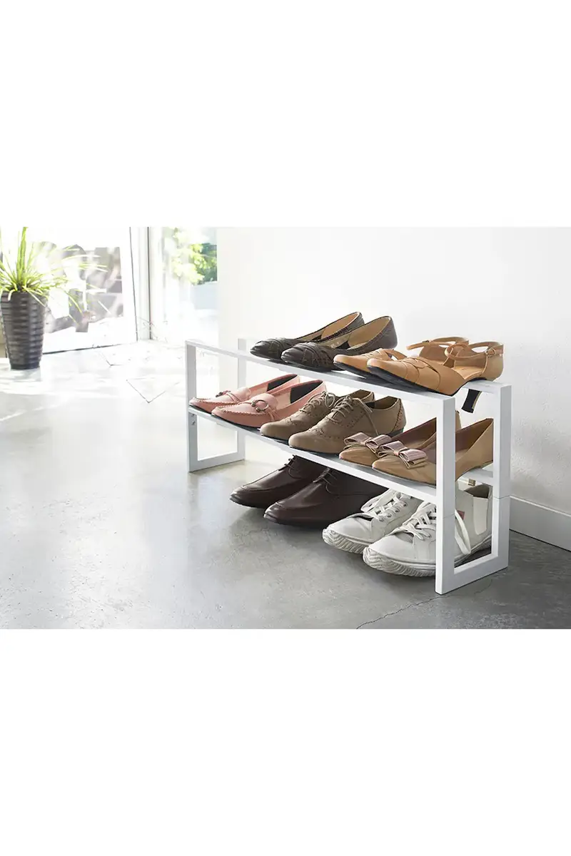 scarpiera estraibile Line 38 x 15 x 30 cm Bianco miniatura 3