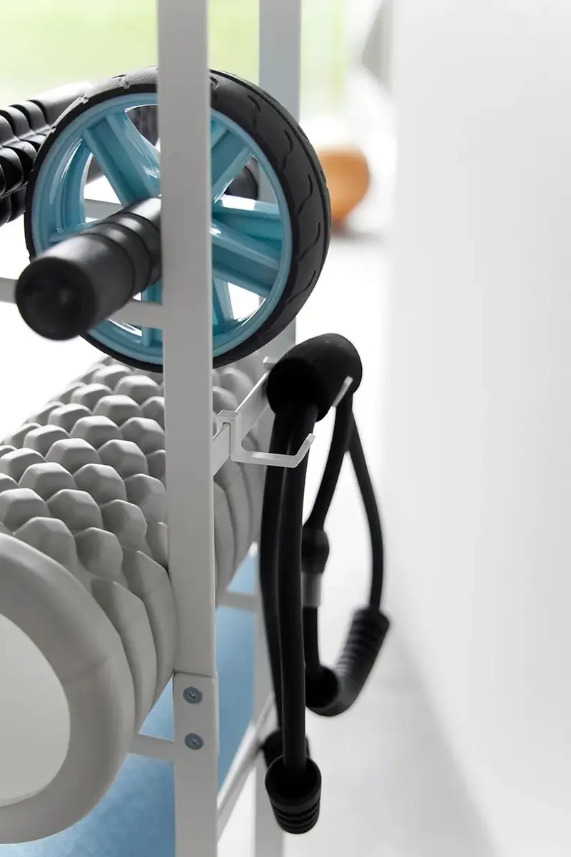 supporto per attrezzature da fitness Tower 15 x 24 x 65, 5 cm colore bianco miniatura 4