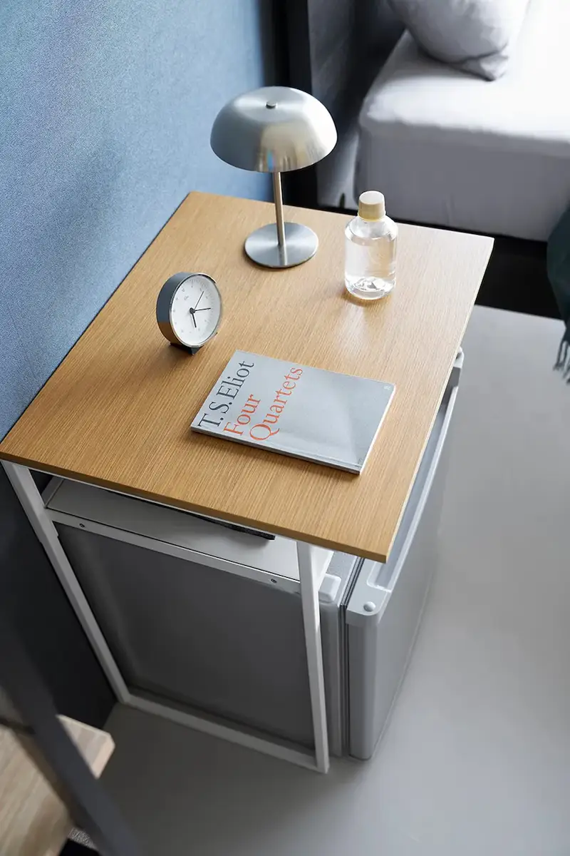 tavolo con un piano e un ripiano estraibile Tower 53 x 45, 2 x 66, 8 cm Bianco miniatura 3