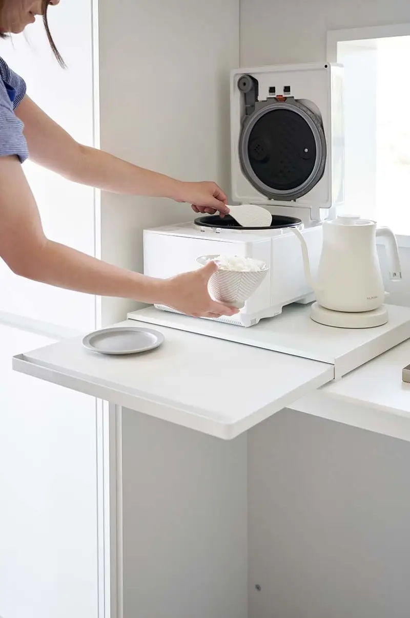 vassoio da tavolo estraibile Bianco miniatura 4