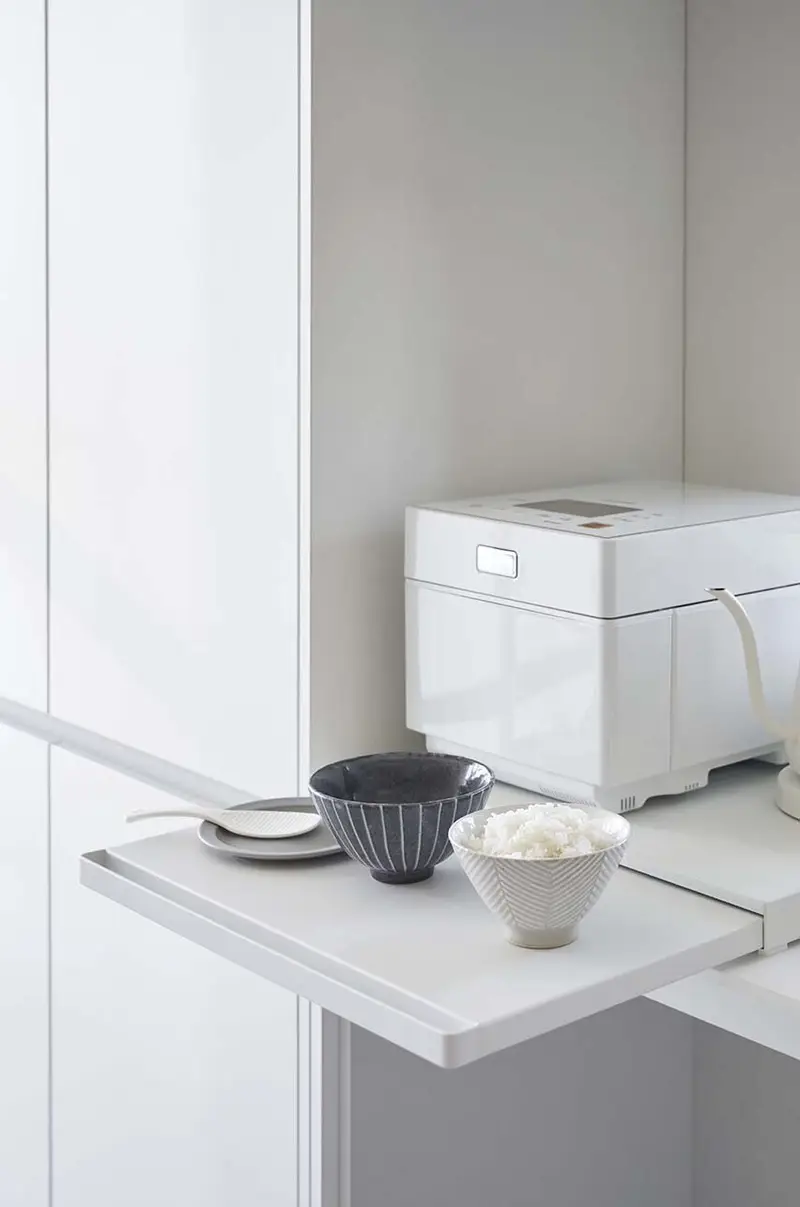 vassoio da tavolo estraibile Bianco miniatura 5