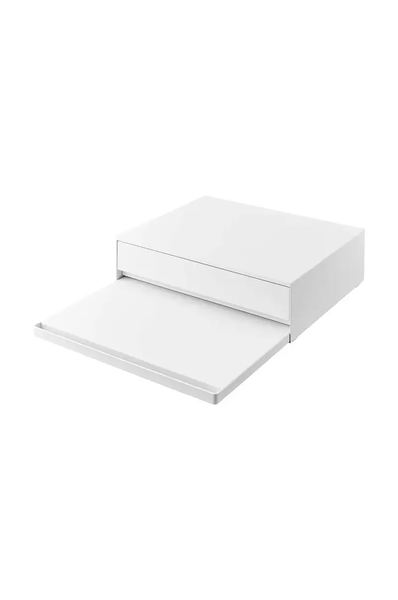 vassoio da tavolo estraibile con cassetto Bianco miniatura 2