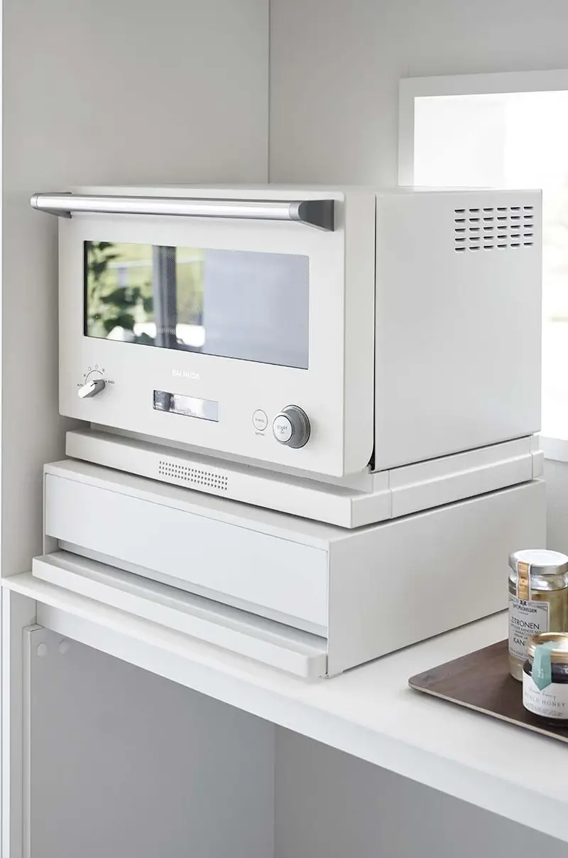 vassoio da tavolo estraibile con cassetto Bianco miniatura 5