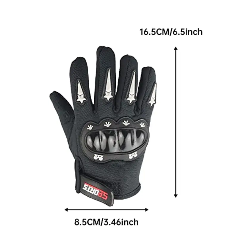 YAMEIZE Guanti Bambino Nero 1590437 miniatura 3