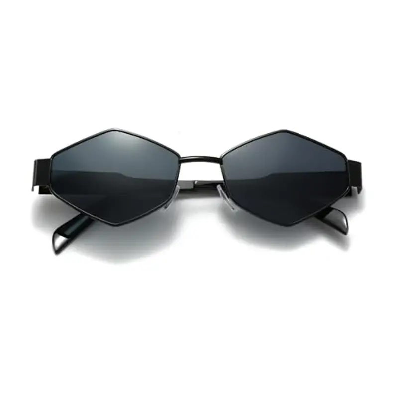 YAMEIZE Occhiali da sole Uomo Nero 1606910 miniatura 3