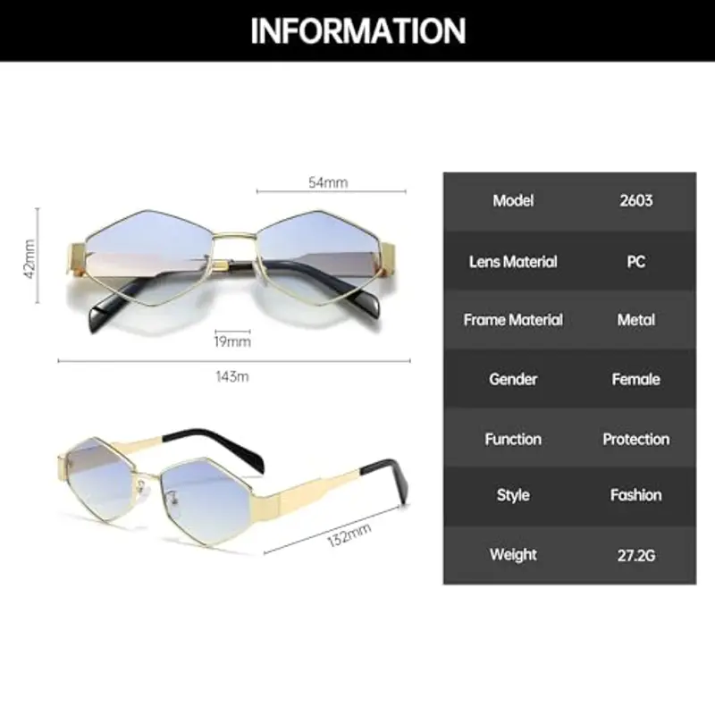 YAMEIZE Occhiali da sole Uomo 1606914 miniatura 3