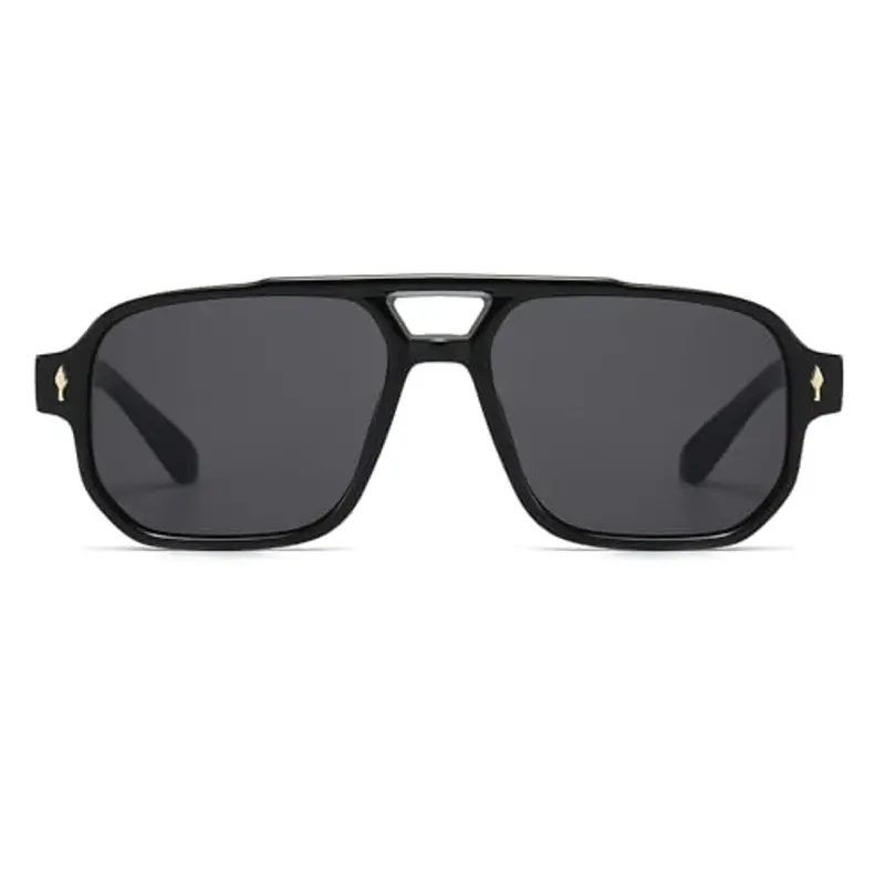 YAMEIZE Occhiali da sole Uomo Nero 1606711 miniatura 2