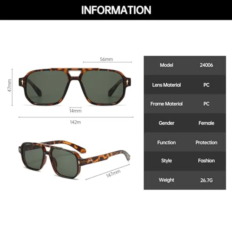 YAMEIZE Occhiali da sole Uomo 1606704 miniatura 3