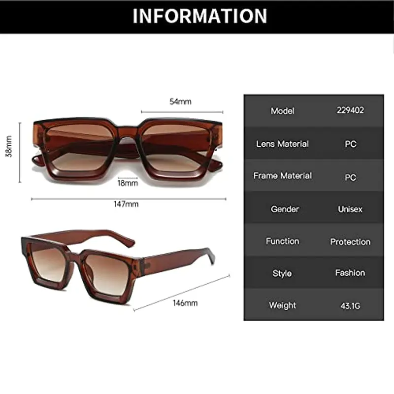 YAMEIZE Occhiali da sole Donna 1603661 miniatura 3