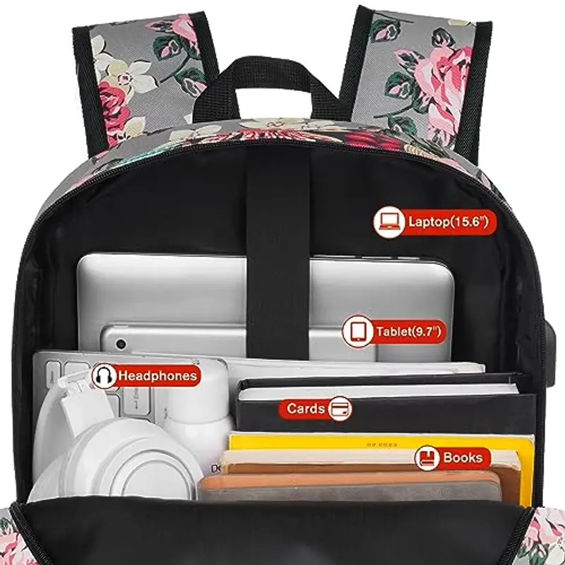 YAMTION Zaino da donna, zaino da scuola, per ragazza, borsa scolastica, per scuola, scuola, scuola, scuola, zaino per miniatura 3