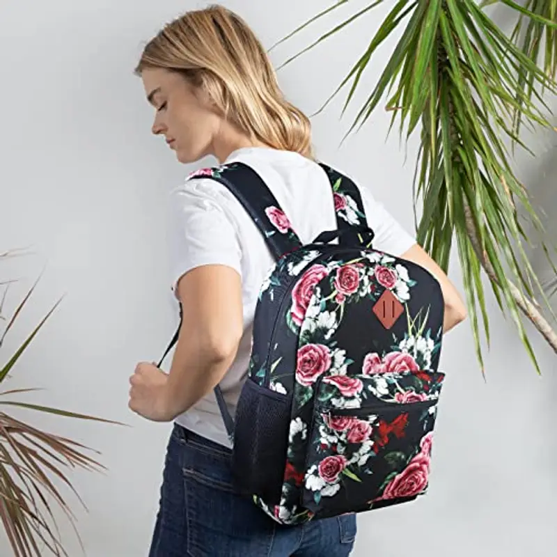 YAMTION Zaino da uomo Borsa da scuola per ragazze, borsa da liceo, zaino per computer portatile con porta USB zaino da miniatura 2