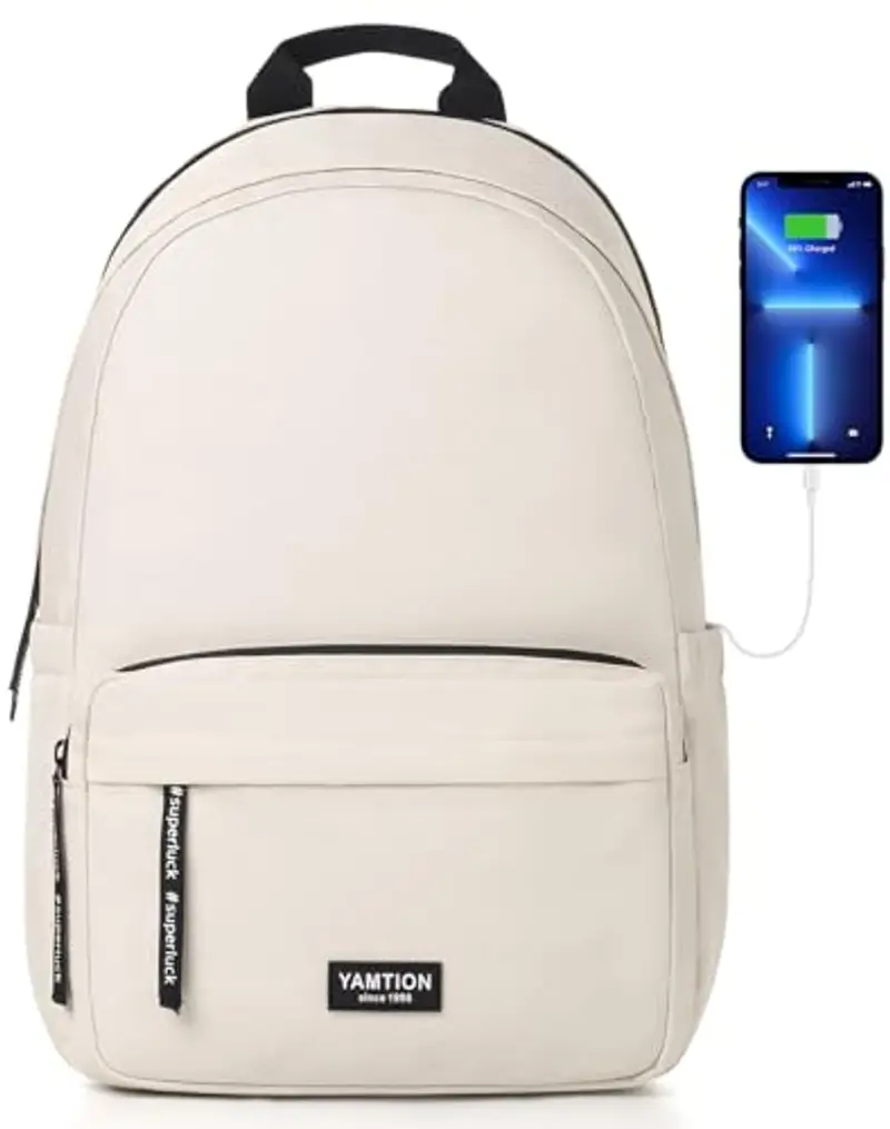 YAMTION Zaino Porta PC Donna per 15.6 Pollici,Zaini Ragazza Scuola Superiore Borsa Scuola Media
