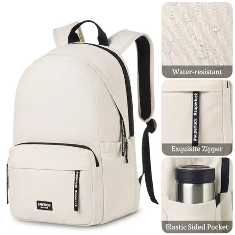 YAMTION Zaino Porta PC Donna per 15.6 Pollici, Zaini Ragazza Scuola Superiore Borsa Scuola Media miniatura 3