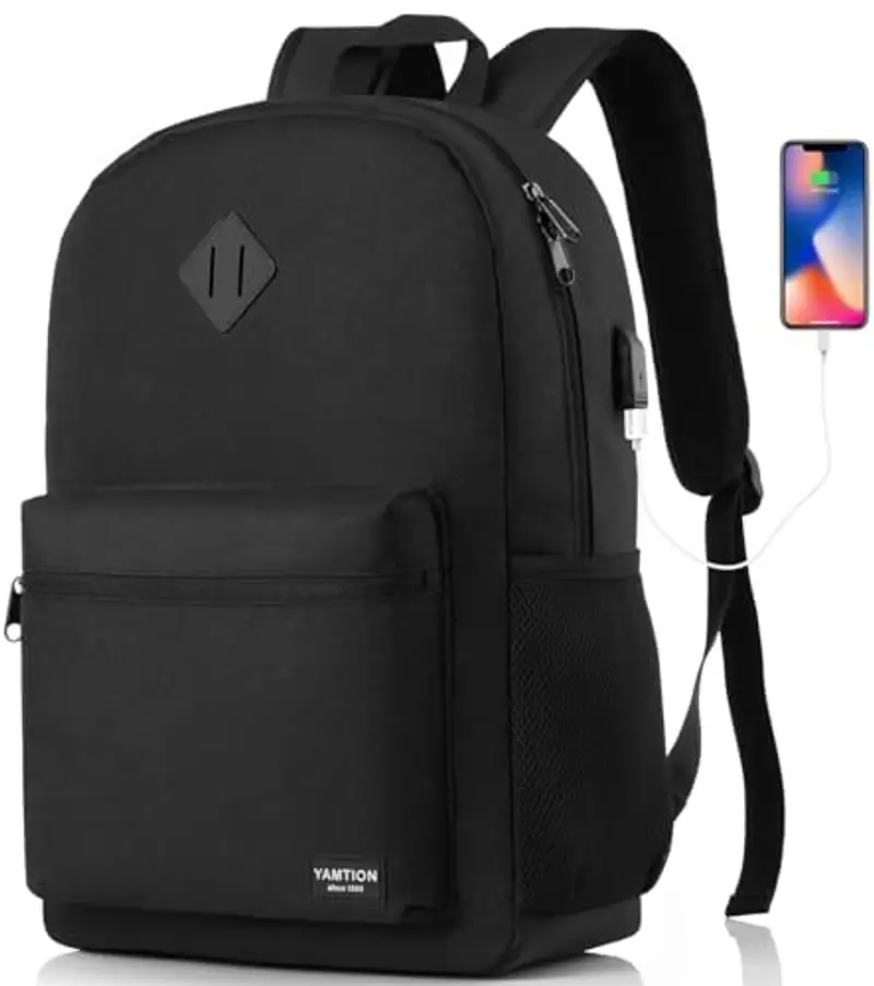 YAMTION Zaino Porta PC per Uomo e Donna,Zaini Scuola Superiore Media per Ragazza e Ragazzo