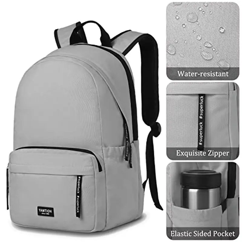 YAMTION Zaino Porta PC Uomo 15.6", Zaini Ragazzo Scuola Superiore per Università Viaggi Lavoro Ufficio miniatura 3