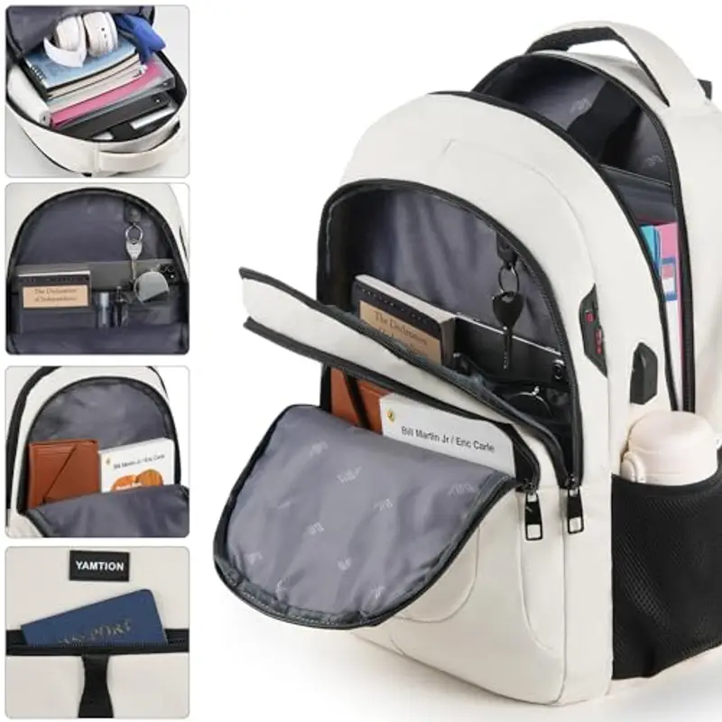 YAMTION Zaino scuola Ragazza Beige 2149819 miniatura 3