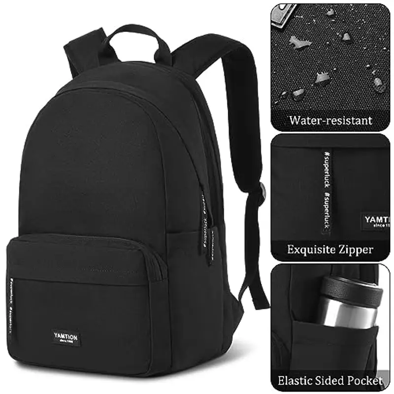 YAMTION Zaino Uomo 15.6 Pollici Zaini Donna PC per Laptop, Borsa Scuola Superiore Ragazza Ragazzo miniatura 3