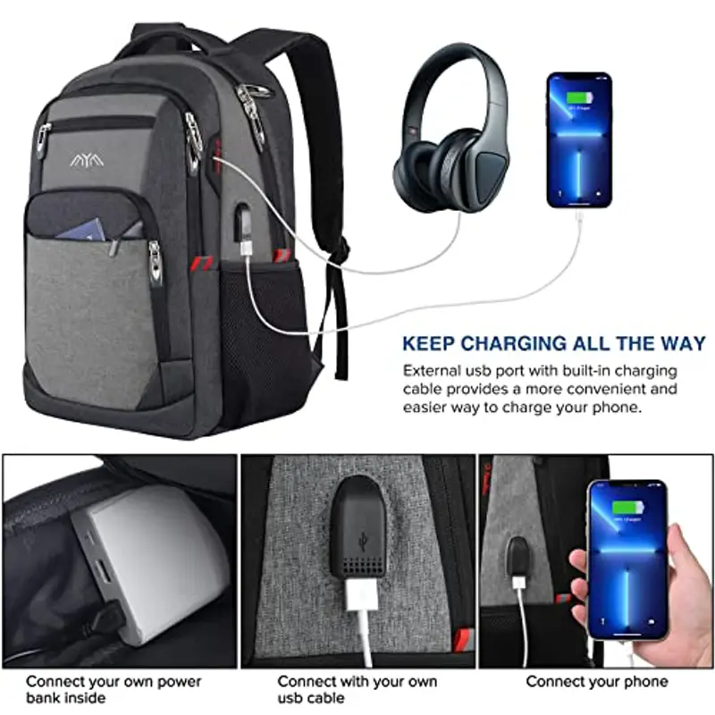 YAMTION Zaino scuola Uomo 1600931 miniatura 3