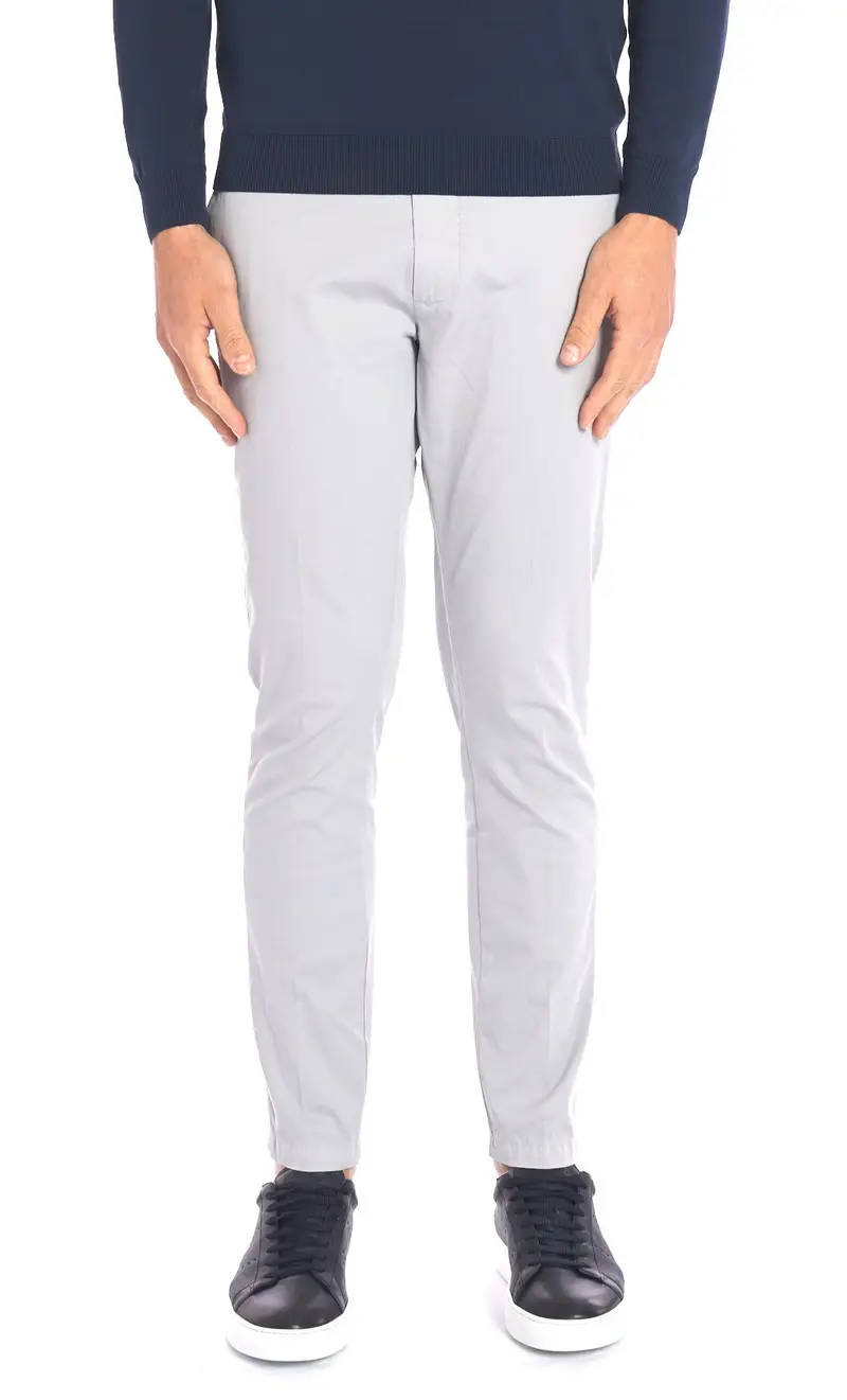 Pantalone canneté yan simmon man stretch, colore grigio miniatura 2