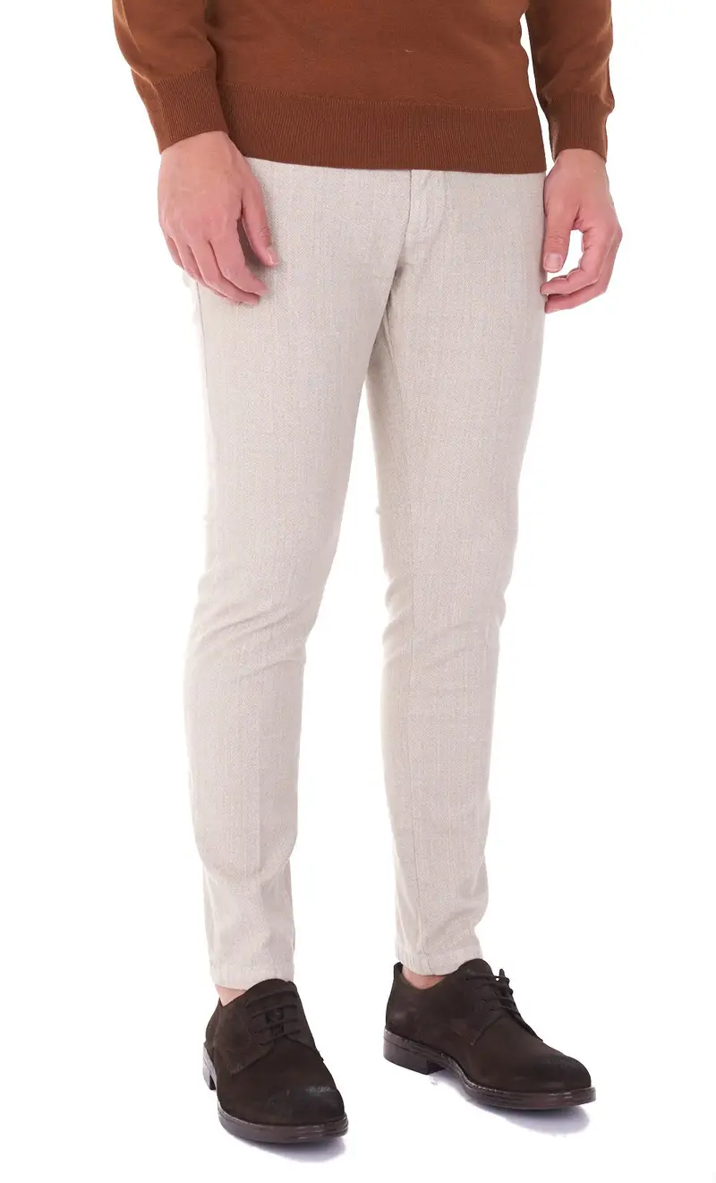 Pantalone yan simmon man spigato, colore corda