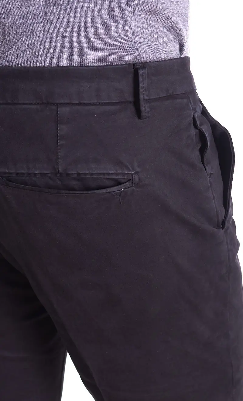 Pantalone yan simmon man tinta unita, colore nero miniatura 2