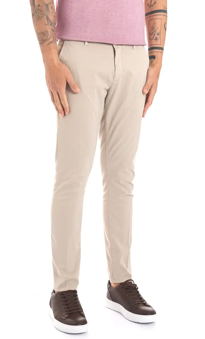 Pantalone yan simmon operato elasticizzato - man, colore beige