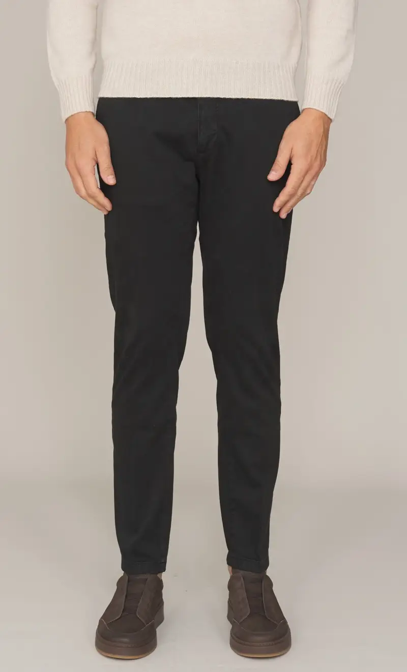 Pantalone yan simmon story operato, colore nero