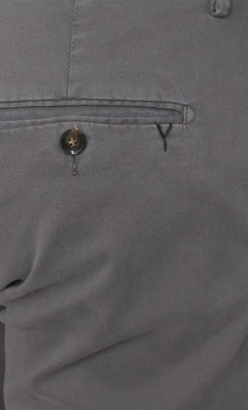 Pantalone yan simmon world tinta unita, colore grigio miniatura 2