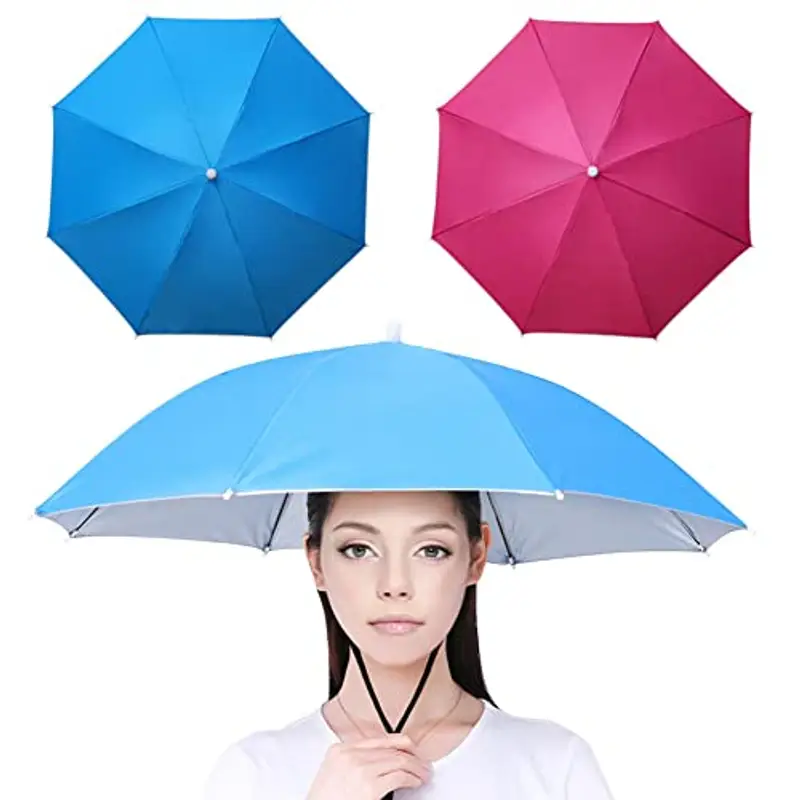 Yangshine, 2 cappellini con fascia elastica, per pesca all'aperto, pieghevoli, Colore #1, 69 cm