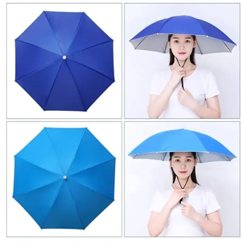 Yangshine, 2 cappellini con fascia elastica, per pesca all'aperto, pieghevoli, Colore #1, 69 cm miniatura 3