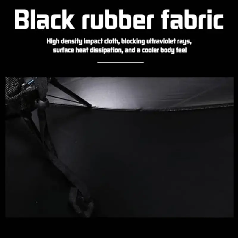 Yangshine, 2 cappellini con fascia elastica, per pesca all'aperto, pieghevoli, Colore #7, 69 cm miniatura 3