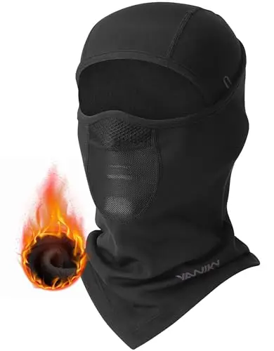 YANIKY Passamontagna Autunno Inverno Balaclava Maschera da sci per uomo e donna, antivento, calda, traspirante, per