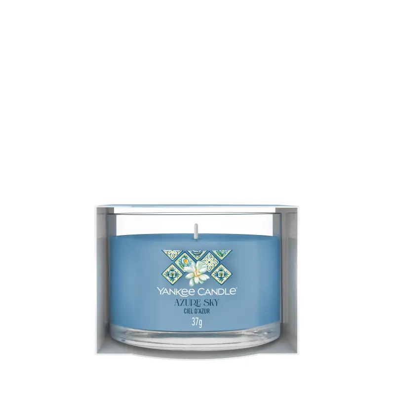 Filled Votive Candles Azure Sky 37g - - Candele profumate