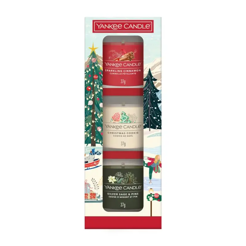 Filled Votive Candles Confezione Regalo Candele Votive - CHRISTMAS CLASSICS SET x 37g - - Candele profumate