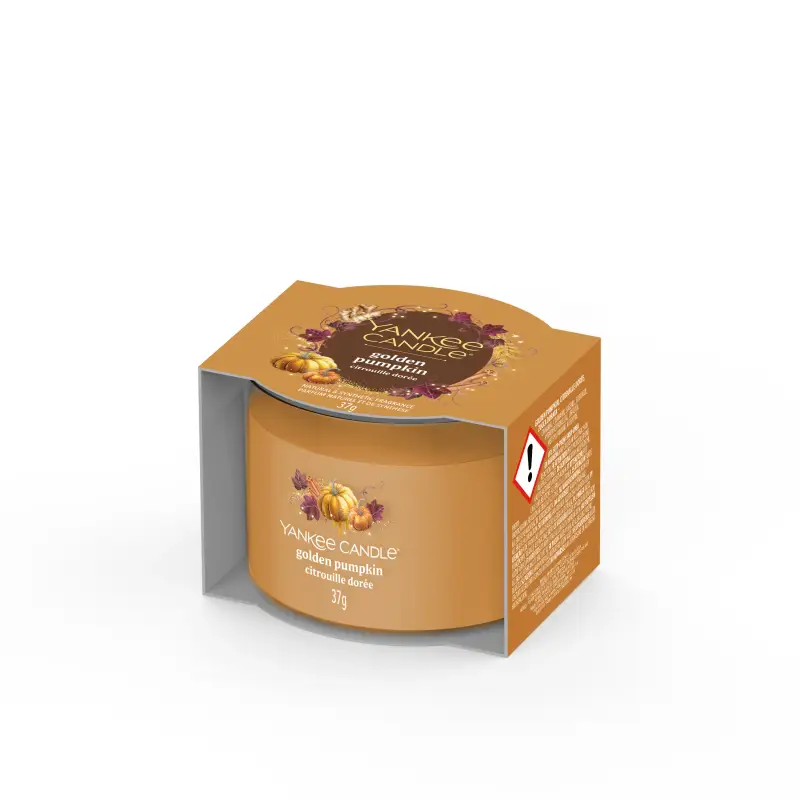 Filled Votive Candles Golden Pumpkin 37g - - Candele profumate miniatura 2