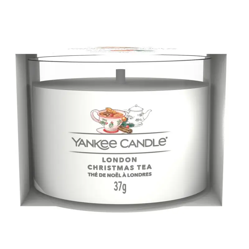 Filled Votive Candles London Christmas Tea 37g - - Candele profumate