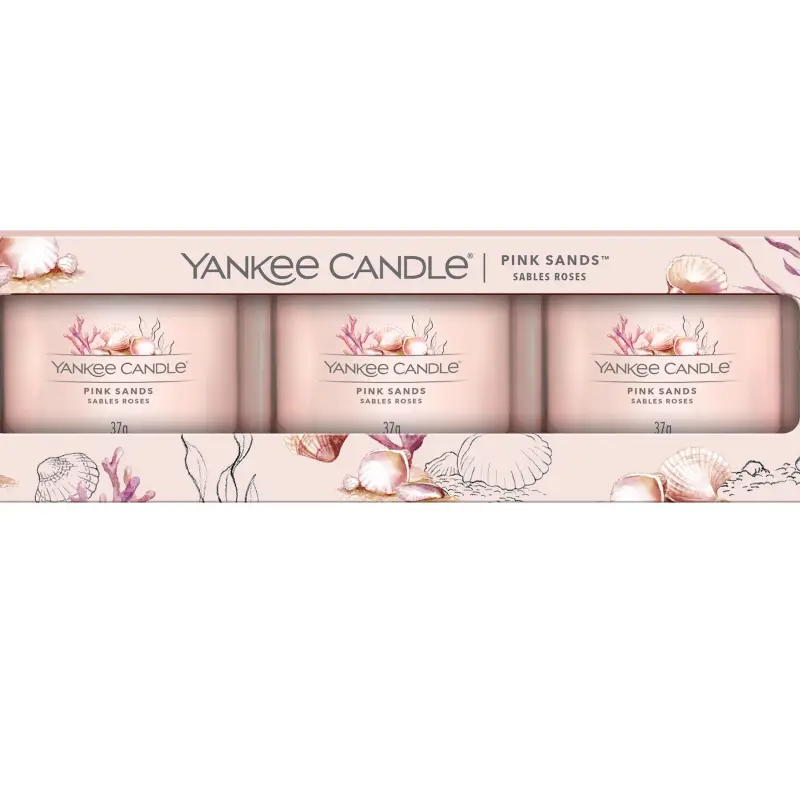 Filled Votive Candles Pink Sands x 75g - - Candele profumate