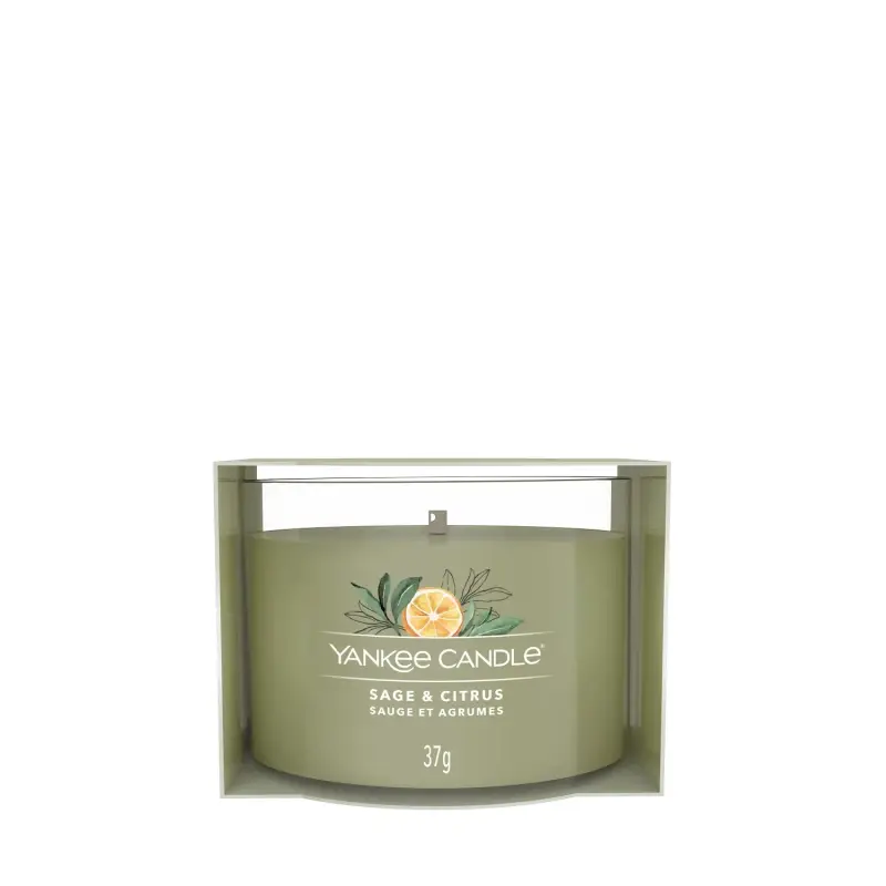 Filled Votive Candles Sage & Citrus 37g - - Candele profumate
