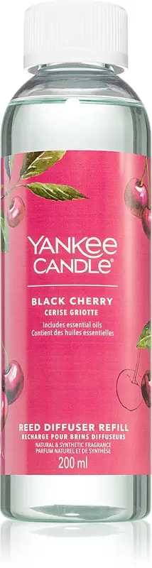 Ricarica per diffusore a bastoncini Signature Black Cherry (ciliegia matura) - Riempimento sostitutivo per il diffusore di aromi - 200 m