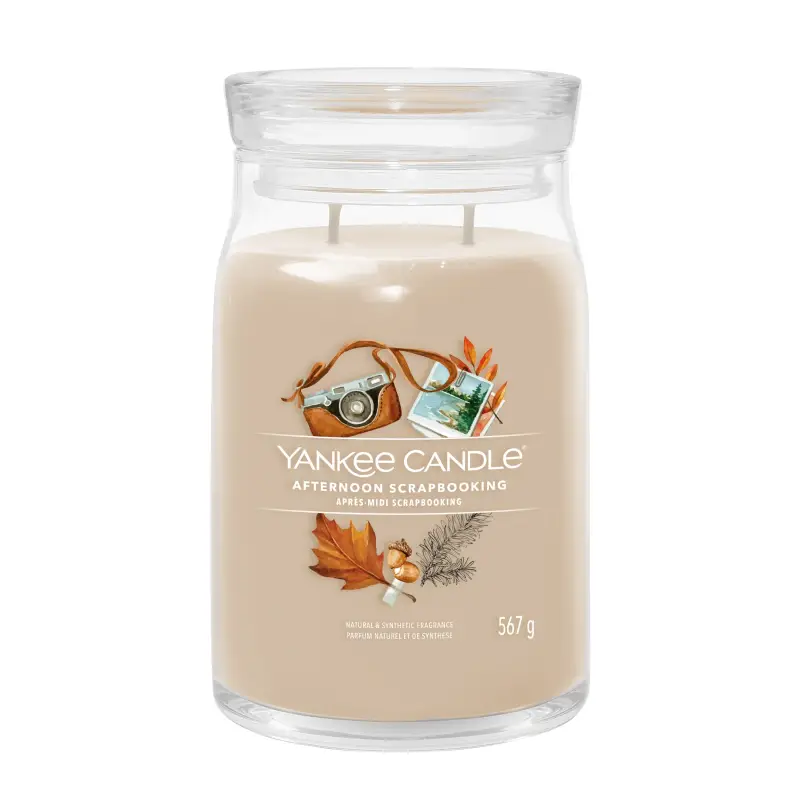 Signature Jar Candles Afternoon Scrapbooking 567g - LARGE - Candele profumate