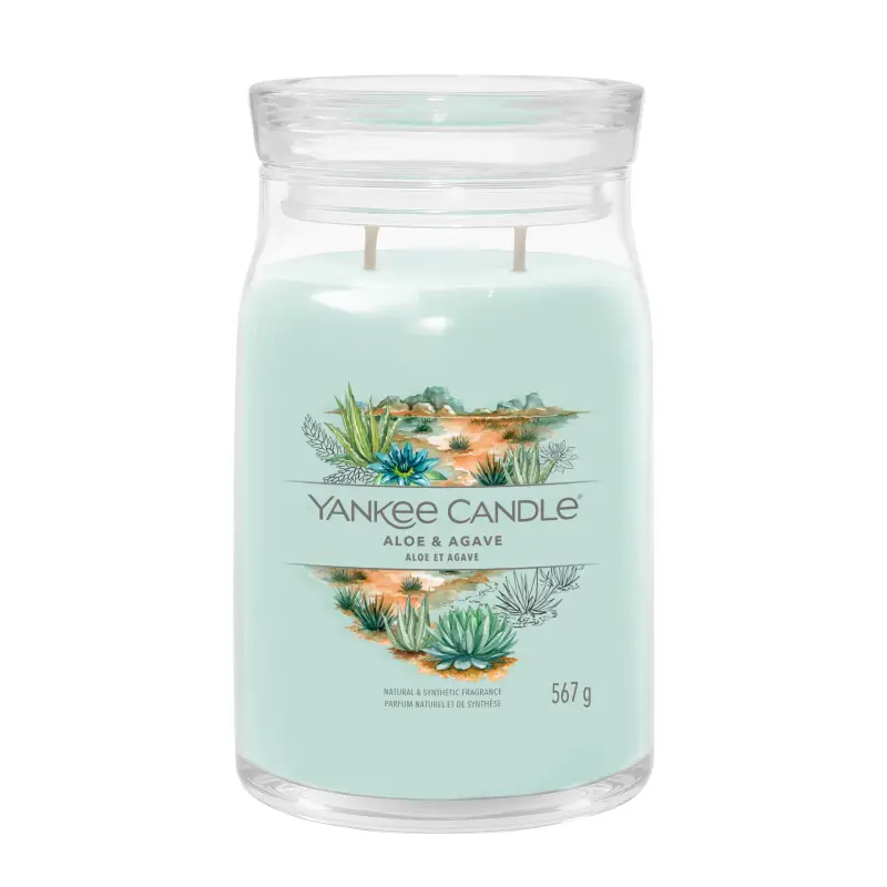 Signature Jar Candles Aloe & Agave 567g - LARGE - Candele profumate